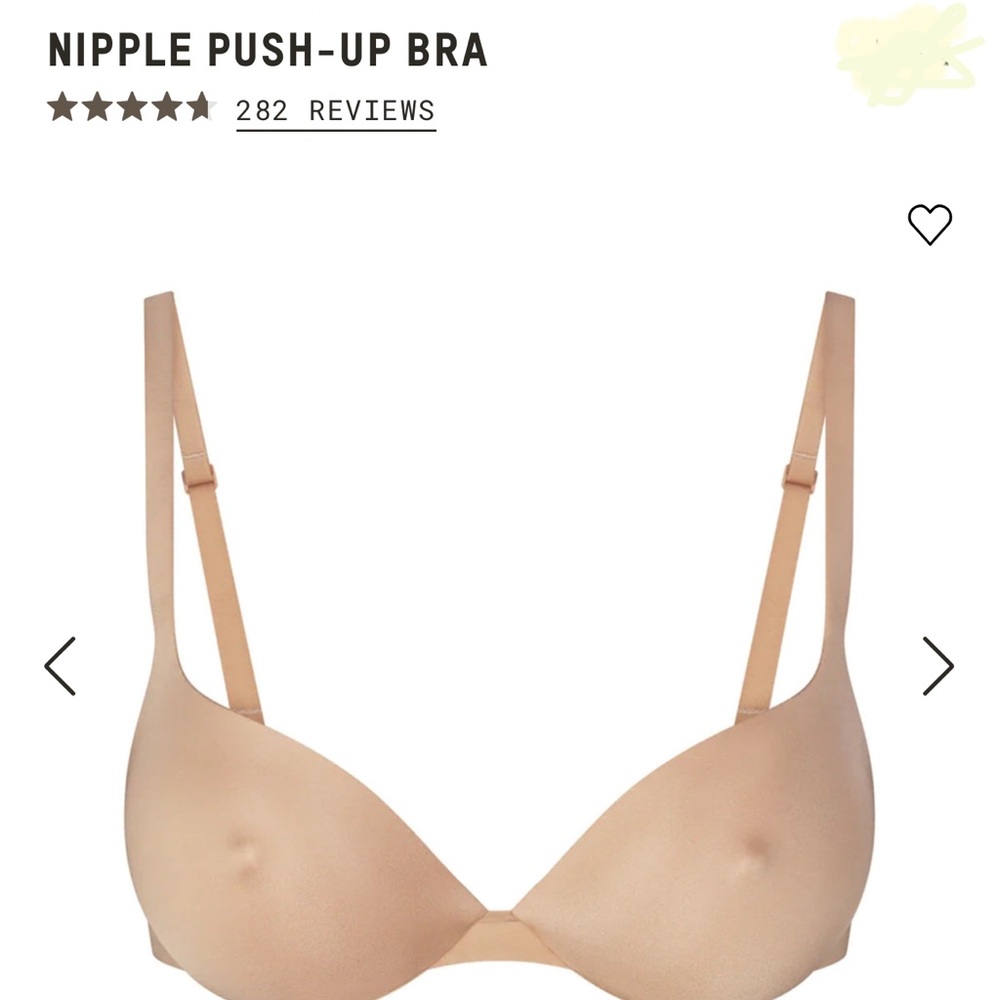 Skims Nipple Push Up Bra (Clay)